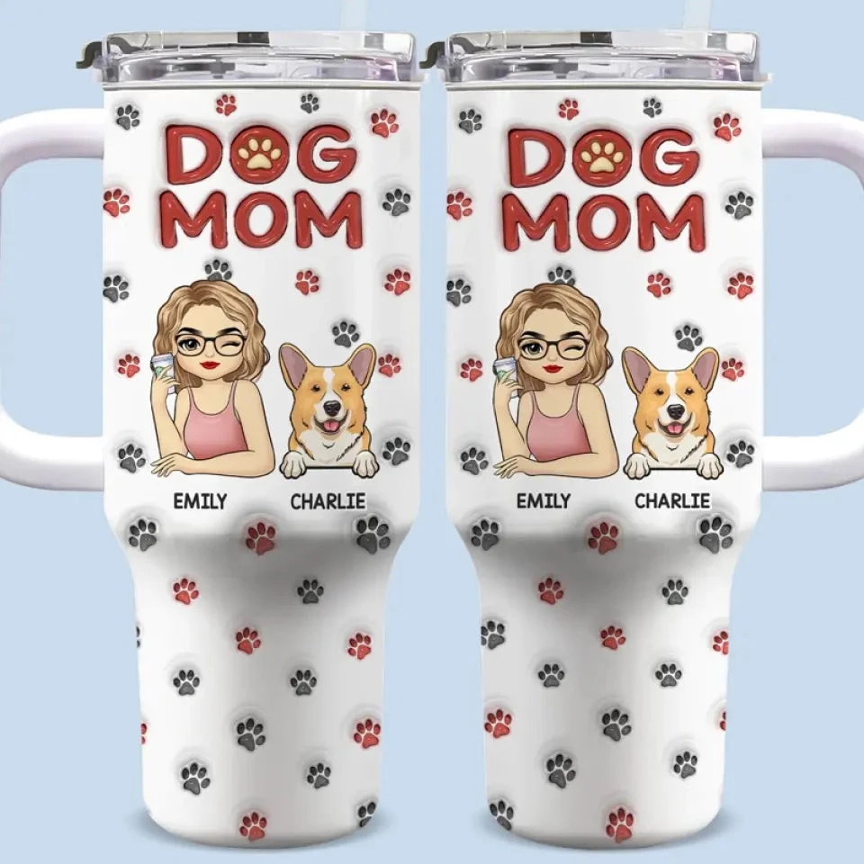 Pets Fill Your Heart - Dog & Cat Personalized Custom 3D Inflated Effect Printed 40 Oz Stainless Steel Tumbler With Handle - Gift For Pet Owners, Pet Lovers 1 Pets Fill Your Heart - Dog & Cat Personalized Custom 3D Inflated Effect Printed 40 Oz Stainless Steel Tumbler With Handle - Gift For Pet Owners, Pet Lovers