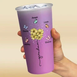 Grandma Fills Your Heart - Family Personalized Custom Aluminum Changing Color Cup - Gift For Mom, Grandma -Pawfect House Store 66973f0ec0d75