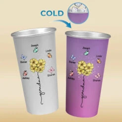 Grandma Fills Your Heart - Family Personalized Custom Aluminum Changing Color Cup - Gift For Mom, Grandma -Pawfect House Store 6697507b8d5cc