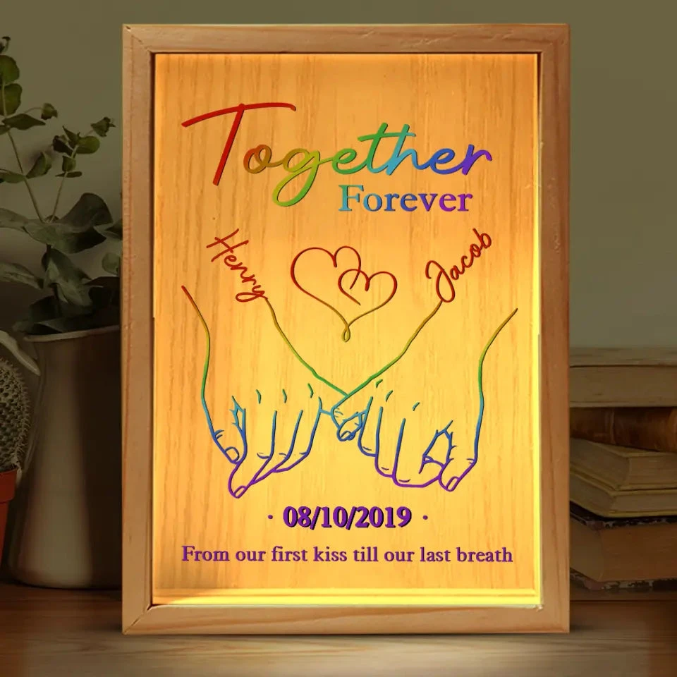 Love Is Not About Possession, Love Is About Appreciation - Couple Personalized Custom Frame Light Box - Gift For Husband Wife, Anniversary, LGBTQ+ 2 Love Is Not About Possession, Love Is About Appreciation - Couple Personalized Custom Frame Light Box - Gift For Husband Wife, Anniversary, LGBTQ+ - Image 2