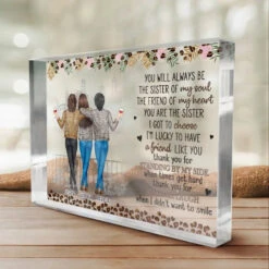 I'm Lucky To Have A Friend Like You - Bestie Personalized Custom Rectangle Shaped Acrylic Plaque - Gift For Best Friends, BFF, Sisters -Pawfect House Store 6699d18f31566