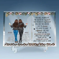 I'm Lucky To Have A Friend Like You - Bestie Personalized Custom Rectangle Shaped Acrylic Plaque - Gift For Best Friends, BFF, Sisters -Pawfect House Store 6699d1942628b