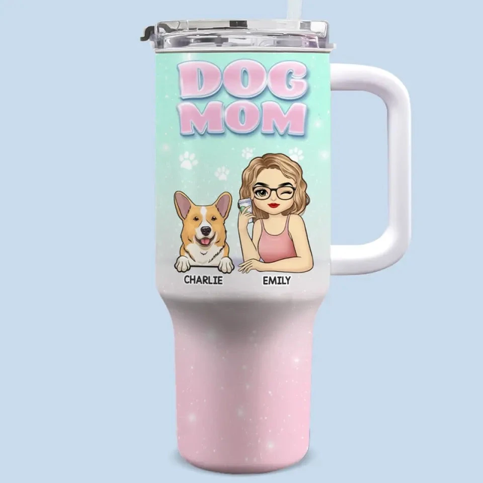 Everything I Know, I Learned From Dogs - Dog Personalized Custom 40 Oz Stainless Steel Tumbler With Handle - Gift For Pet Owners, Pet Lovers 1 Everything I Know, I Learned From Dogs - Dog Personalized Custom 40 Oz Stainless Steel Tumbler With Handle - Gift For Pet Owners, Pet Lovers