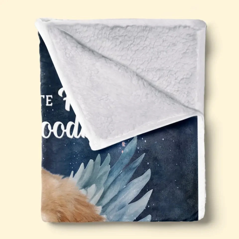 Custom Photo Your Wings Were Ready But My Heart Was Not - Memorial Personalized Custom Blanket - Sympathy Gift For Pet Owners, Pet Lovers 4 Custom Photo Your Wings Were Ready But My Heart Was Not - Memorial Personalized Custom Blanket - Sympathy Gift For Pet Owners, Pet Lovers - Image 4