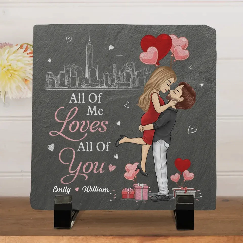 My Favorite Love Story Is Ours - Couple Personalized Custom Square Shaped Stone With Stand - Gift For Husband Wife, Anniversary 2 My Favorite Love Story Is Ours - Couple Personalized Custom Square Shaped Stone With Stand - Gift For Husband Wife, Anniversary - Image 2