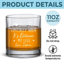 Your Face Is A Work Of Art - Couple Personalized Custom Whiskey Glass - Gift For Husband Wife, Anniversary -Pawfect House Store 669f38e83cb75