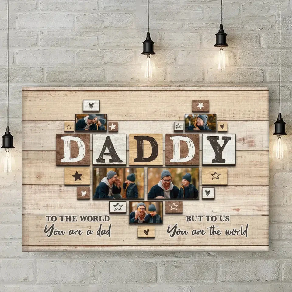 Custom Photo Always By My Side - Family Personalized Custom Horizontal Canvas - Father's Day, Gift For Dad 2 Custom Photo Always By My Side - Family Personalized Custom Horizontal Canvas - Father's Day, Gift For Dad - Image 2