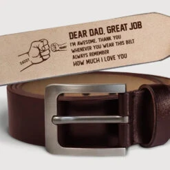 Great Job We're Awesome - Family Personalized Custom Engraved Leather Belt - Father's Day, Gift For Dad, Grandpa 9 Great Job We're Awesome - Family Personalized Custom Engraved Leather Belt - Father's Day, Gift For Dad, Grandpa -Pawfect House Store 66a0aa3842913