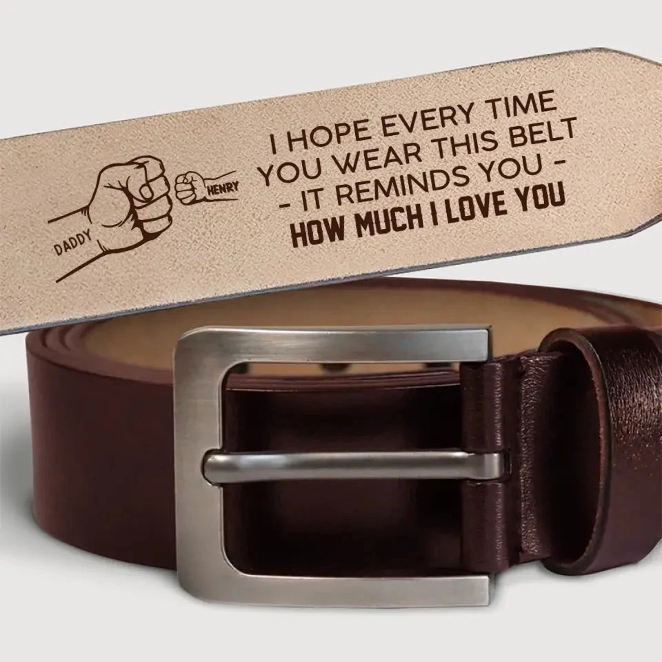 It Reminds You How Much We Love You - Family Personalized Custom Engraved Leather Belt - Father's Day, Gift For Dad, Grandpa 5 It Reminds You How Much We Love You - Family Personalized Custom Engraved Leather Belt - Father's Day, Gift For Dad, Grandpa - Image 5