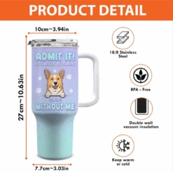 Fur-Real Friendships Last A Lifetime - Dog & Cat Personalized Custom 40 Oz Stainless Steel Tumbler With Handle - Gift For Pet Owners, Pet Lovers 7 Fur-Real Friendships Last A Lifetime - Dog & Cat Personalized Custom 40 Oz Stainless Steel Tumbler With Handle - Gift For Pet Owners, Pet Lovers -Pawfect House Store 66a20863d2f20