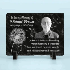 Custom Photo Your Life Was A Blessing - Memorial Personalized Custom Rectangle Shaped Stone With Stand - Sympathy Gift For Family Members 8 Custom Photo Your Life Was A Blessing - Memorial Personalized Custom Rectangle Shaped Stone With Stand - Sympathy Gift For Family Members -Pawfect House Store 66a331247d0e0