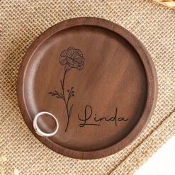 Because Of You, I Laugh A Little Harder - Bestie Personalized Custom Wooden Jewelry Dish - Gift For Best Friends, BFF, Sisters 7 Because Of You, I Laugh A Little Harder - Bestie Personalized Custom Wooden Jewelry Dish - Gift For Best Friends, BFF, Sisters -Pawfect House Store 66a764efc2abe