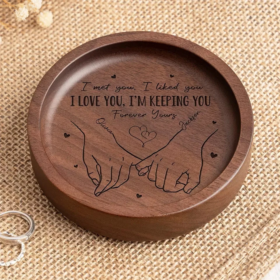 I Wanted It To Be You - Couple Personalized Custom Wooden Jewelry Dish - Gift For Husband Wife, Anniversary 1 I Wanted It To Be You - Couple Personalized Custom Wooden Jewelry Dish - Gift For Husband Wife, Anniversary