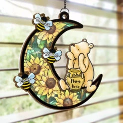 A Grandma's Heart Is A Patchwork Of Love - Family Personalized Window Hanging Suncatcher - Gift For Grandma -Pawfect House Store 66a9e2925f630