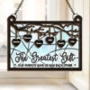 The Greatest Gift Our Parents Gave Us - Family Personalized Window Hanging Suncatcher - Gift For Family Members