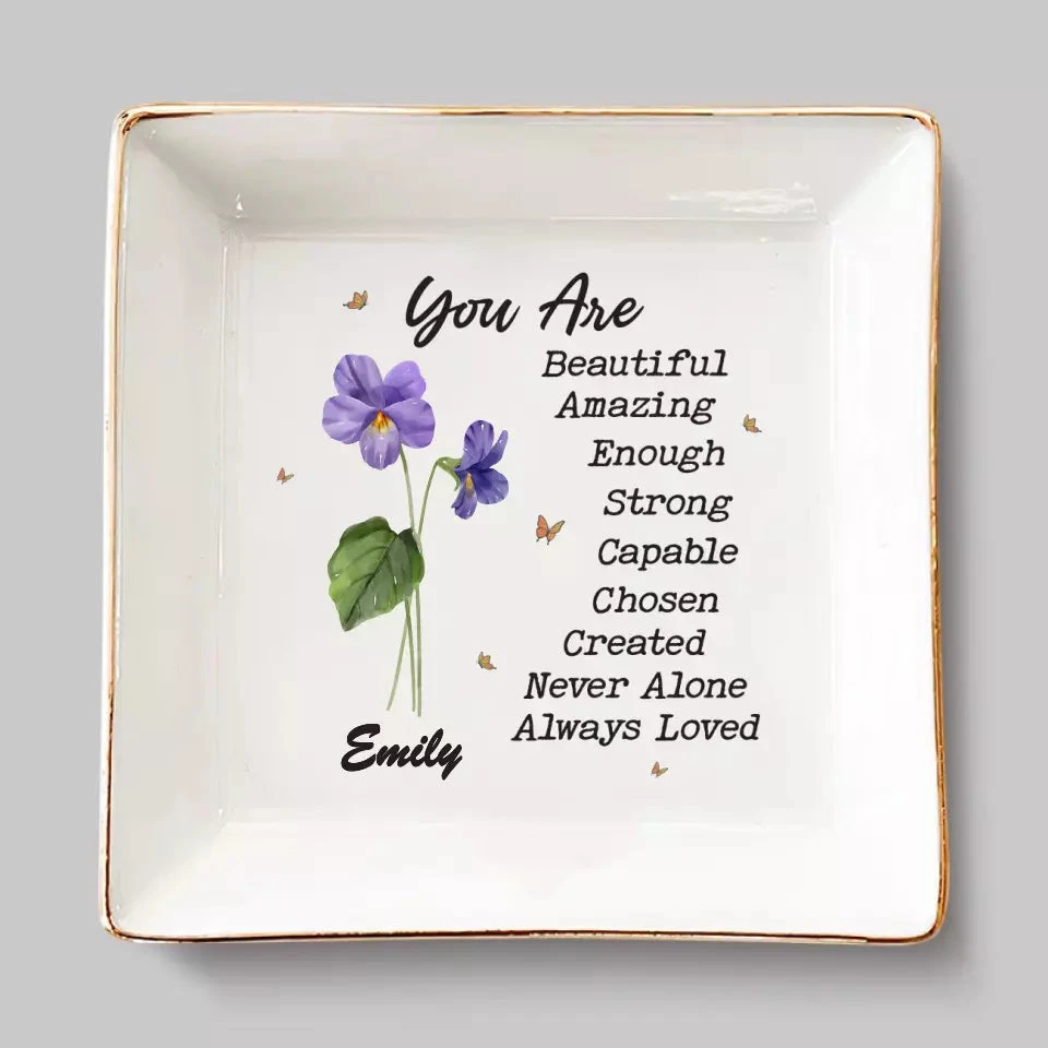 Besties Who Slay Together, Stay Together - Bestie Personalized Custom Jewelry Dish - Gift For Best Friends, BFF, Sisters 3 Besties Who Slay Together, Stay Together - Bestie Personalized Custom Jewelry Dish - Gift For Best Friends, BFF, Sisters - Image 3