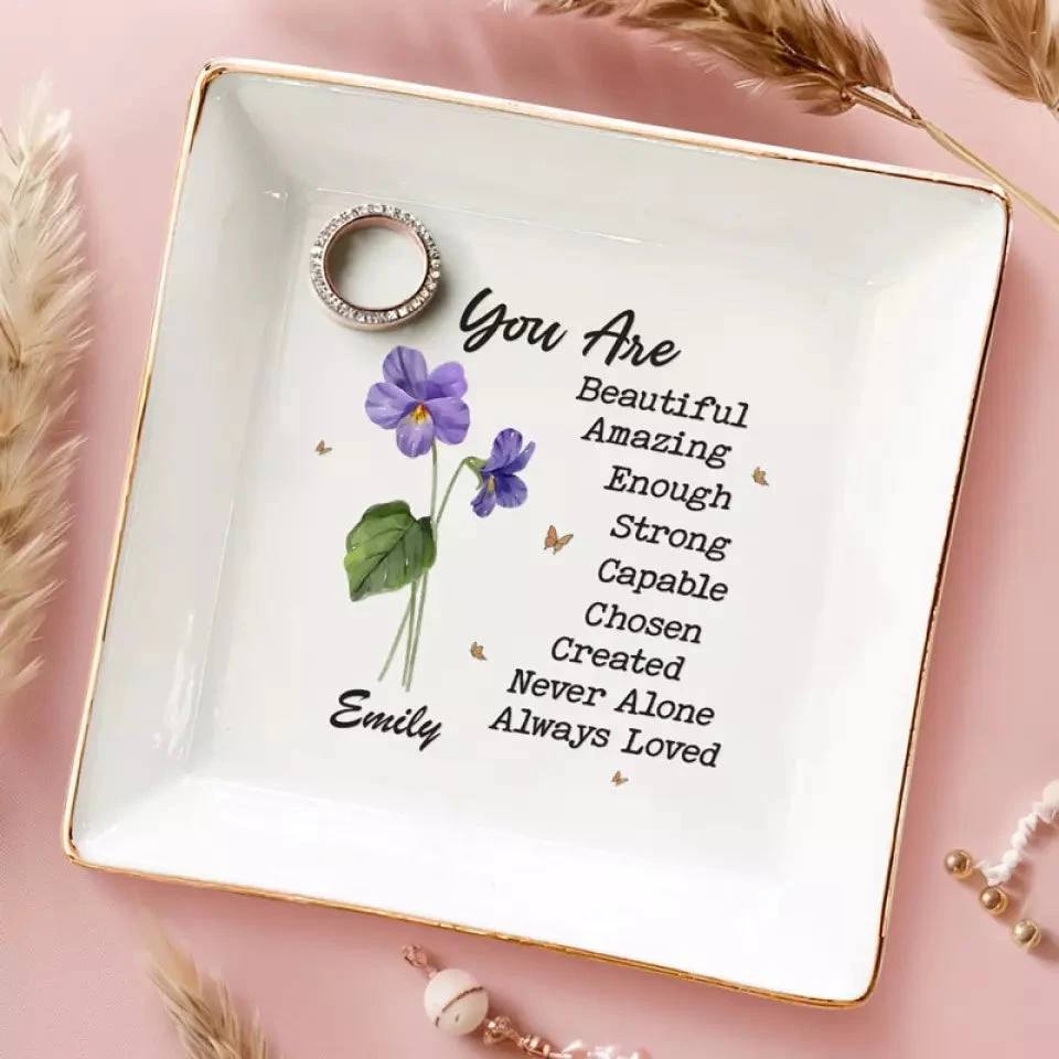 Besties Who Slay Together, Stay Together - Bestie Personalized Custom Jewelry Dish - Gift For Best Friends, BFF, Sisters 4 Besties Who Slay Together, Stay Together - Bestie Personalized Custom Jewelry Dish - Gift For Best Friends, BFF, Sisters - Image 4
