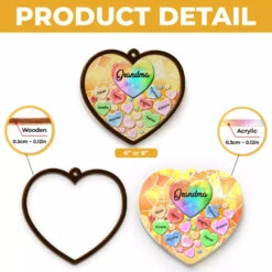 We Have You In Our Hearts - Family Personalized Window Hanging Suncatcher - Gift For Mom, Grandma 9 We Have You In Our Hearts - Family Personalized Window Hanging Suncatcher - Gift For Mom, Grandma -Pawfect House Store 66a9eb4fa98ca