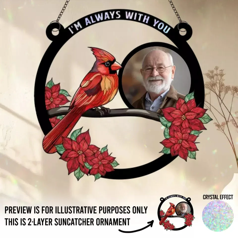 Custom Photo I Have So Much Of You In My Heart - Memorial Personalized Window Hanging Suncatcher - Sympathy Gift For Family Members 2 Custom Photo I Have So Much Of You In My Heart - Memorial Personalized Window Hanging Suncatcher - Sympathy Gift For Family Members - Image 2