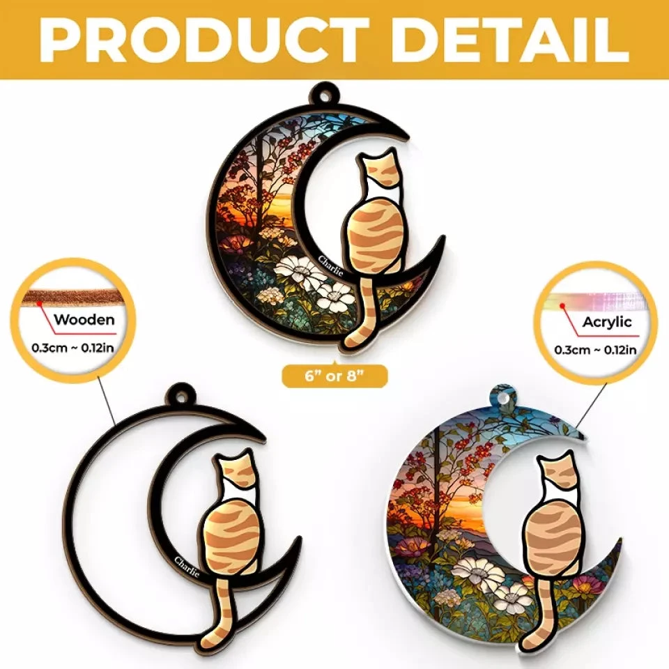 Chasing Butterflies In Heaven - Memorial Personalized Window Hanging Suncatcher - Sympathy Gift For Pet Owners, Pet Lovers 5 Chasing Butterflies In Heaven - Memorial Personalized Window Hanging Suncatcher - Sympathy Gift For Pet Owners, Pet Lovers - Image 5