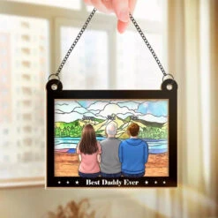 To Me You Are The World - Family Personalized Window Hanging Suncatcher - Father's Day, Gift For Dad, Grandpa 7 To Me You Are The World - Family Personalized Window Hanging Suncatcher - Father's Day, Gift For Dad, Grandpa -Pawfect House Store 66a9fcce6e4c8