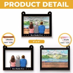 To Me You Are The World - Family Personalized Window Hanging Suncatcher - Father's Day, Gift For Dad, Grandpa 9 To Me You Are The World - Family Personalized Window Hanging Suncatcher - Father's Day, Gift For Dad, Grandpa -Pawfect House Store 66a9fcd056e20