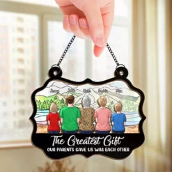 Family Where Life Begins, And Love Never Ends - Family Personalized Window Hanging Suncatcher - Gift For Family Members -Pawfect House Store 66a9fcf2cf97b