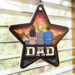 You Are The Sunshine Of My Life - Family Personalized Window Hanging Suncatcher - Father's Day, Gift For Dad, Grandpa -Pawfect House Store 66aa01bf4cceb