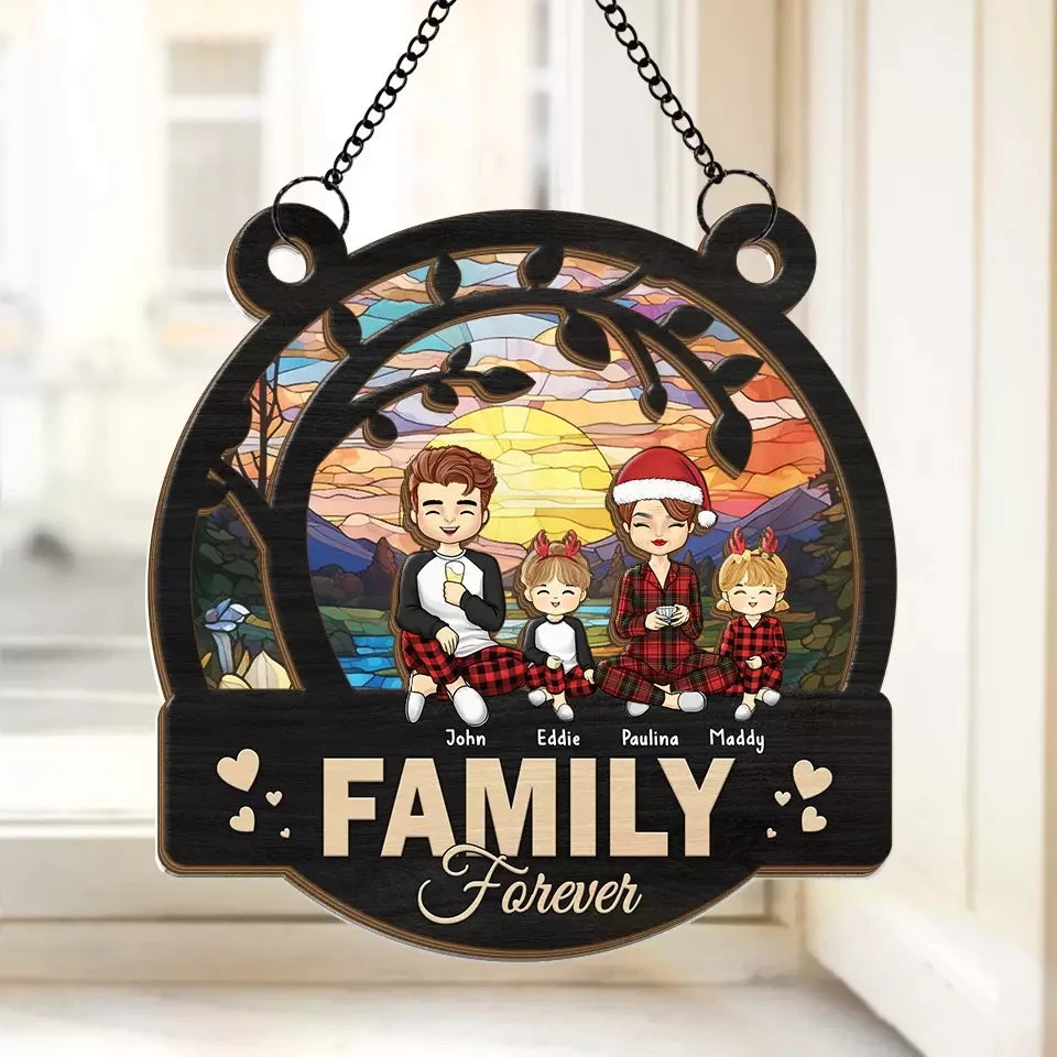 This Is Us - Family Personalized Window Hanging Suncatcher - Christmas Gift For Family Members 1 This Is Us - Family Personalized Window Hanging Suncatcher - Christmas Gift For Family Members