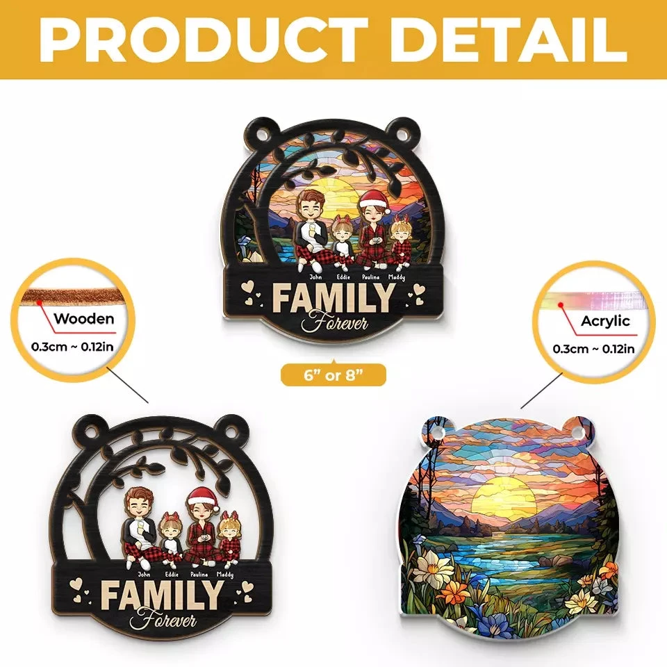 This Is Us - Family Personalized Window Hanging Suncatcher - Christmas Gift For Family Members 5 This Is Us - Family Personalized Window Hanging Suncatcher - Christmas Gift For Family Members - Image 5