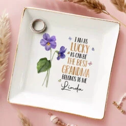 The Best Grandma Belongs To Me - Family Personalized Custom Jewelry Dish - Gift For Grandma 7 The Best Grandma Belongs To Me - Family Personalized Custom Jewelry Dish - Gift For Grandma -Pawfect House Store 66ac5726cbfcb