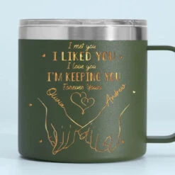 You're Always My Favorite Person - Couple Personalized Custom 14oz Stainless Steel Tumbler With Handle - Gift For Husband Wife, Anniversary 13 You're Always My Favorite Person - Couple Personalized Custom 14oz Stainless Steel Tumbler With Handle - Gift For Husband Wife, Anniversary -Pawfect House Store 66b345e654db1