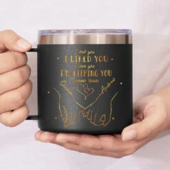 You're Always My Favorite Person - Couple Personalized Custom 14oz Stainless Steel Tumbler With Handle - Gift For Husband Wife, Anniversary 10 You're Always My Favorite Person - Couple Personalized Custom 14oz Stainless Steel Tumbler With Handle - Gift For Husband Wife, Anniversary -Pawfect House Store 66b351f920473