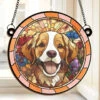 Custom Photo I’m Right Here Inside Your Heart - Memorial Personalized Window Hanging Suncatcher - Sympathy Gift For Pet Owners, Pet Lovers