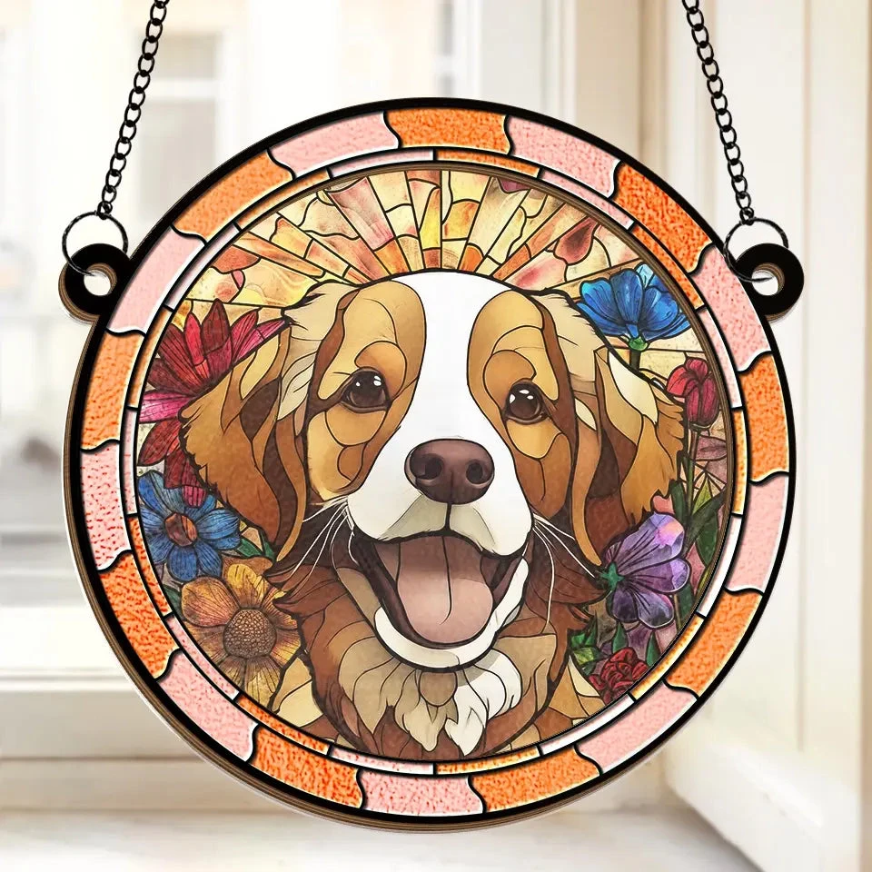 Custom Photo I’m Right Here Inside Your Heart - Memorial Personalized Window Hanging Suncatcher - Sympathy Gift For Pet Owners, Pet Lovers 1 Custom Photo I’m Right Here Inside Your Heart - Memorial Personalized Window Hanging Suncatcher - Sympathy Gift For Pet Owners, Pet Lovers