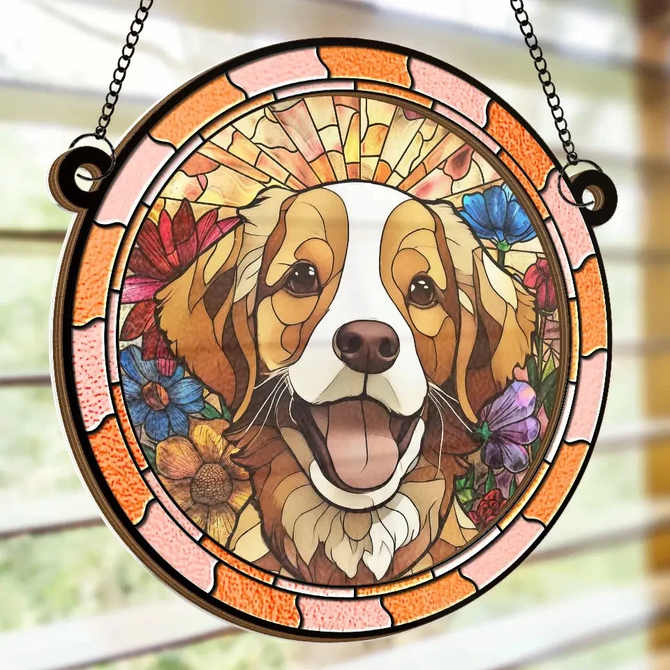 Custom Photo I’m Right Here Inside Your Heart - Memorial Personalized Window Hanging Suncatcher - Sympathy Gift For Pet Owners, Pet Lovers 4 Custom Photo I’m Right Here Inside Your Heart - Memorial Personalized Window Hanging Suncatcher - Sympathy Gift For Pet Owners, Pet Lovers - Image 4