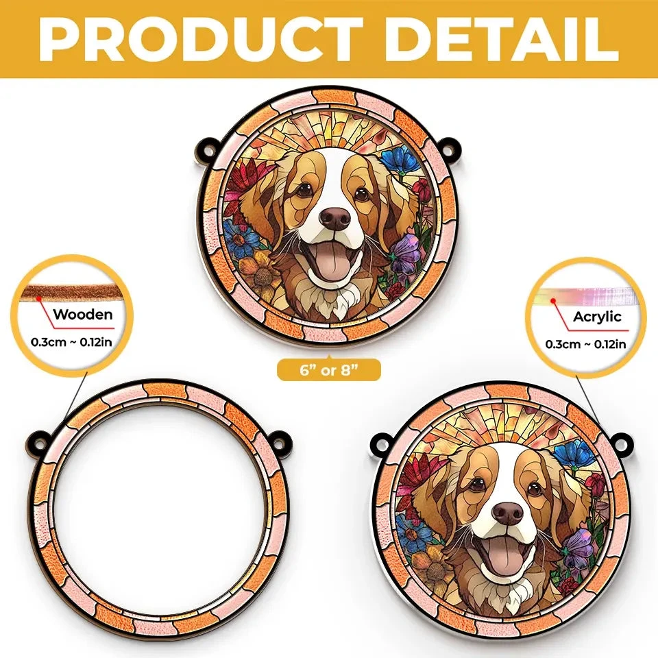 Custom Photo I’m Right Here Inside Your Heart - Memorial Personalized Window Hanging Suncatcher - Sympathy Gift For Pet Owners, Pet Lovers 5 Custom Photo I’m Right Here Inside Your Heart - Memorial Personalized Window Hanging Suncatcher - Sympathy Gift For Pet Owners, Pet Lovers - Image 5