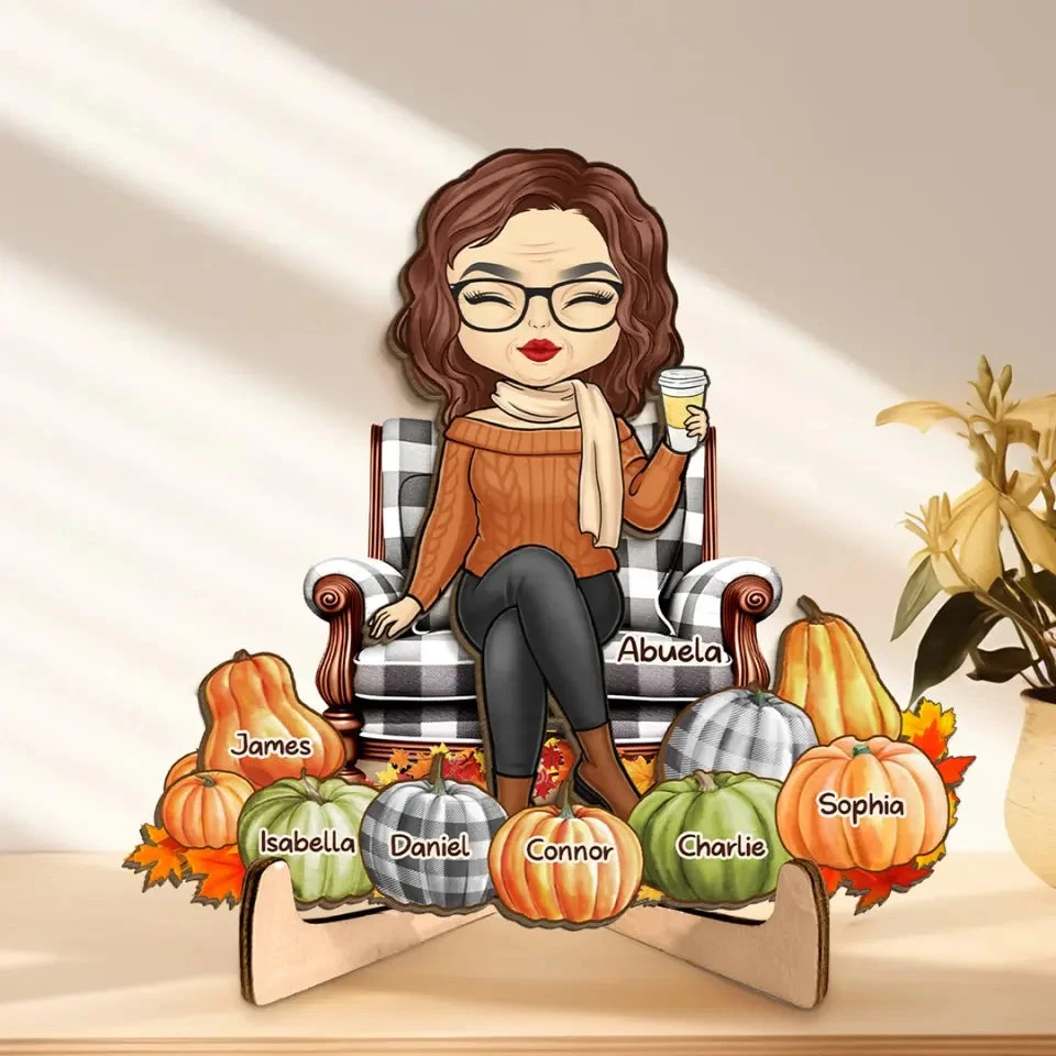 We're Always With You - Family Personalized Custom 2-Layered Wooden Plaque With Stand - Gift For Mom, Grandma 1 We're Always With You - Family Personalized Custom 2-Layered Wooden Plaque With Stand - Gift For Mom, Grandma