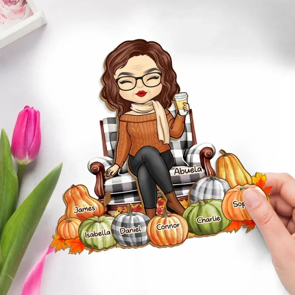 We're Always With You - Family Personalized Custom 2-Layered Wooden Plaque With Stand - Gift For Mom, Grandma 3 We're Always With You - Family Personalized Custom 2-Layered Wooden Plaque With Stand - Gift For Mom, Grandma - Image 3