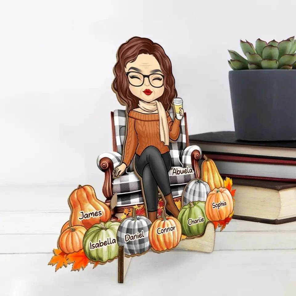 We're Always With You - Family Personalized Custom 2-Layered Wooden Plaque With Stand - Gift For Mom, Grandma 4 We're Always With You - Family Personalized Custom 2-Layered Wooden Plaque With Stand - Gift For Mom, Grandma - Image 4