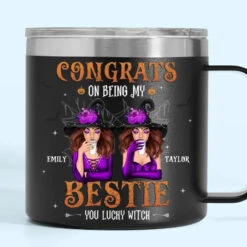 Congrats On Being My Sister - Bestie Personalized Custom 14oz Stainless Steel Tumbler With Handle - Halloween Gift For Best Friends, BFF, Sisters 12 Congrats On Being My Sister - Bestie Personalized Custom 14oz Stainless Steel Tumbler With Handle - Halloween Gift For Best Friends, BFF, Sisters -Pawfect House Store 66bb1737c14ef