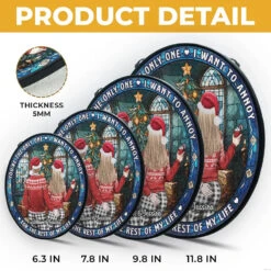 You're The Only One, I Want To Annoy - Couple Personalized Custom Stained Glass Window Hanging Suncatcher - Christmas Gift For Husband Wife, Anniversary -Pawfect House Store 66bc3d1c5a154