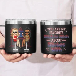 True Friendship Is A Rare Gem - Bestie Personalized Custom 14oz Stainless Steel Tumbler With Handle - Gift For Best Friends, BFF, Sisters -Pawfect House Store 66becd2114215