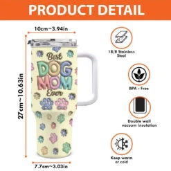 Fur Friends, Endless Affection - Dog & Cat Personalized Custom 3D Inflated Effect Printed 40 Oz Stainless Steel Tumbler With Handle - Gift For Pet Owners, Pet Lovers 7 Fur Friends, Endless Affection - Dog & Cat Personalized Custom 3D Inflated Effect Printed 40 Oz Stainless Steel Tumbler With Handle - Gift For Pet Owners, Pet Lovers -Pawfect House Store 66bed72e89987