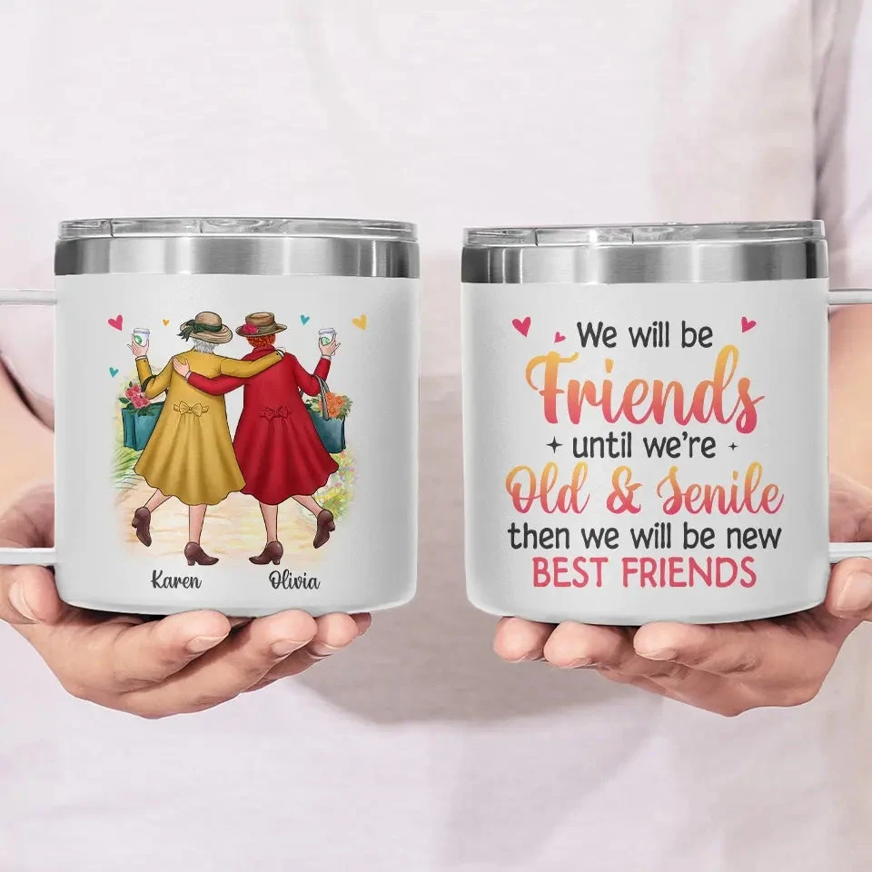 A Bestie Is Someone Who Is Always There For You, No Matter What - Bestie Personalized Custom 14oz Stainless Steel Tumbler With Handle - Gift For Best Friends, BFF, Sisters 3 A Bestie Is Someone Who Is Always There For You, No Matter What - Bestie Personalized Custom 14oz Stainless Steel Tumbler With Handle - Gift For Best Friends, BFF, Sisters - Image 3