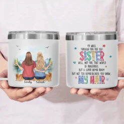 A Bestie Is Someone Who Makes Life More Fun - Bestie Personalized Custom 14oz Stainless Steel Tumbler With Handle - Gift For Best Friends, BFF, Sisters -Pawfect House Store 66c30b3be6b9a