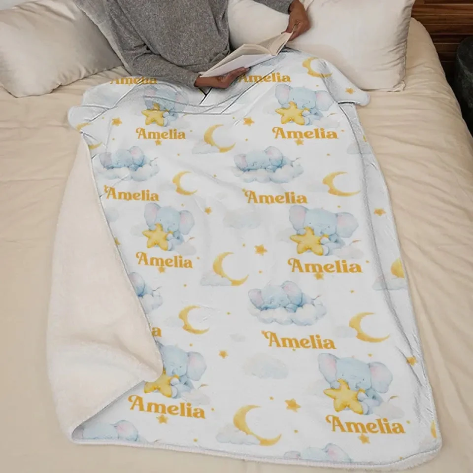 Such A Big Miracle, In Such A Little Elephant - Family Personalized Custom Baby Blanket - Gift For Baby Kids, Newborn Baby 6 Such A Big Miracle, In Such A Little Elephant - Family Personalized Custom Baby Blanket - Gift For Baby Kids, Newborn Baby - Image 6