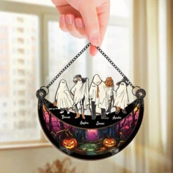 Halloween Sparks Joy When We Share It With Loved Ones - Family Personalized Window Hanging Suncatcher - Halloween Gift For Family Members -Pawfect House Store 66c46a5e9b22b