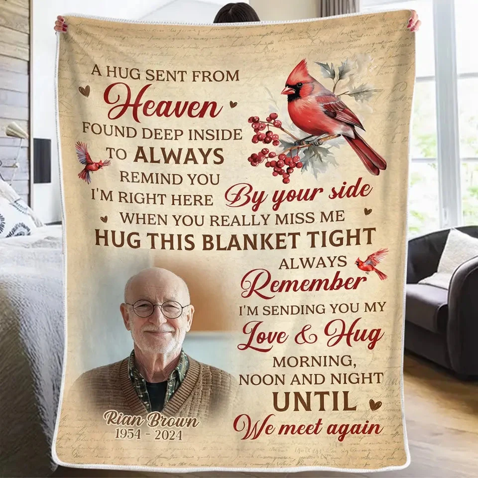 Custom Photo The Spirit Lives On Forever - Memorial Personalized Custom Blanket - Sympathy Gift For Family Members 3 Custom Photo The Spirit Lives On Forever - Memorial Personalized Custom Blanket - Sympathy Gift For Family Members - Image 3