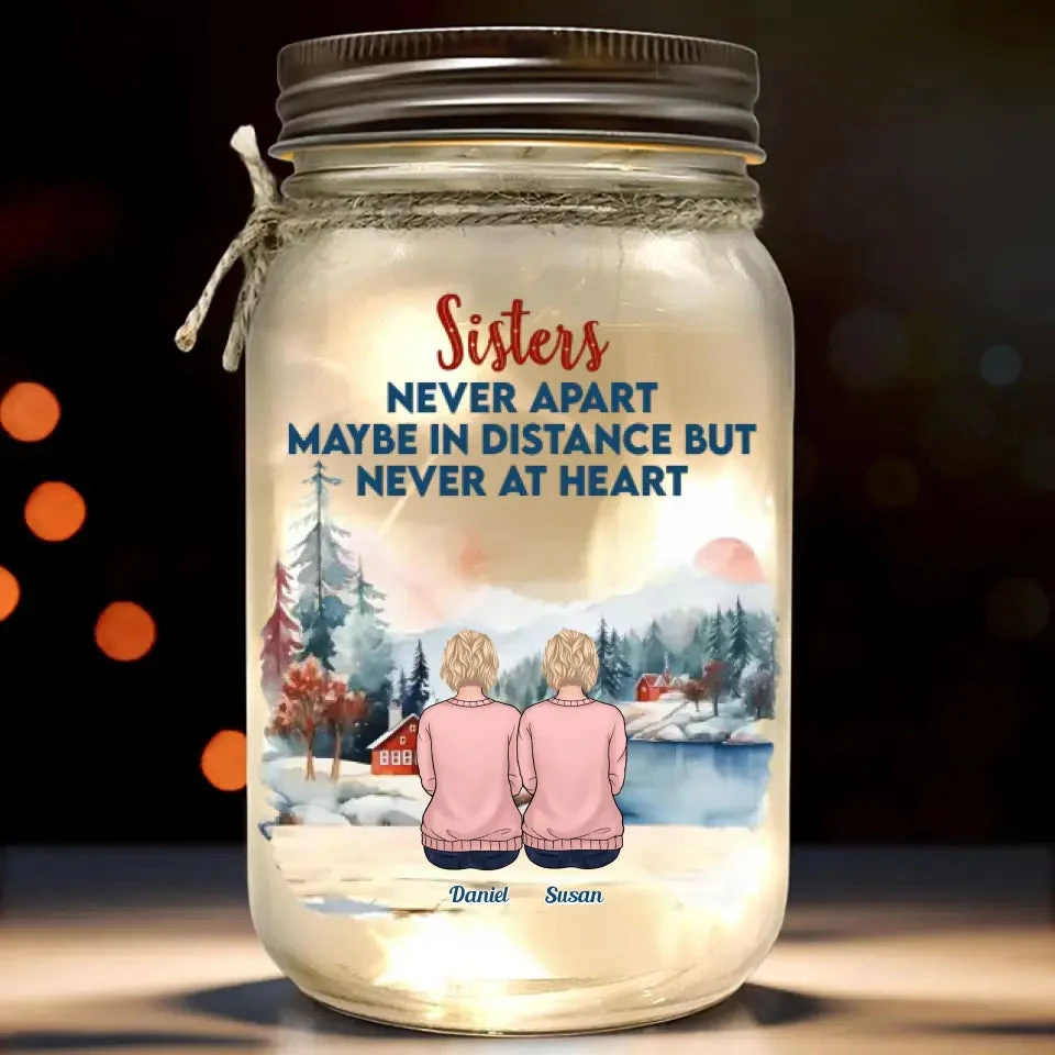 Family Is A Little World Created By Love - Family Personalized Custom Mason Jar Light - Gift For Siblings, Brothers, Sisters 2 Family Is A Little World Created By Love - Family Personalized Custom Mason Jar Light - Gift For Siblings, Brothers, Sisters - Image 2